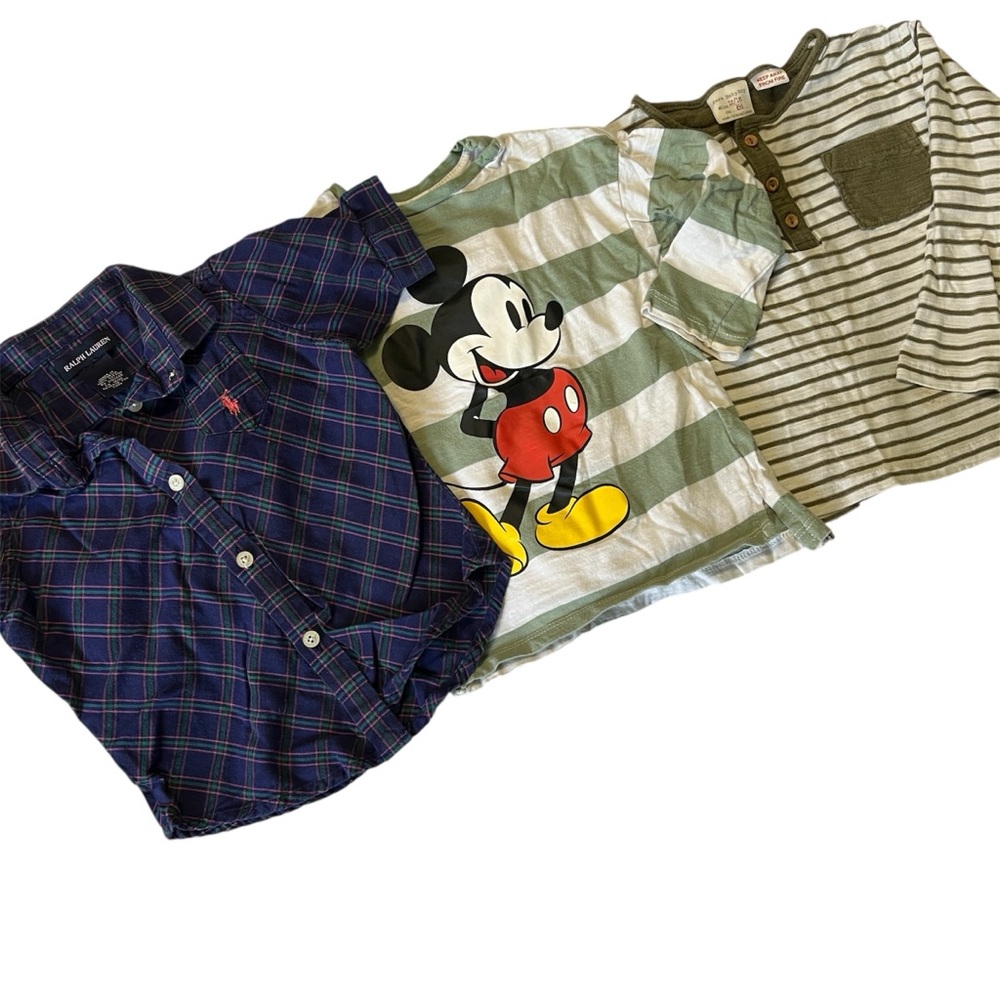 Zara Kids Blue Plaid Button Down Shirt